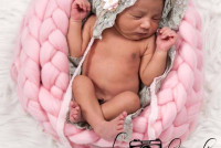 Newborn posing braid Light pink