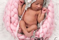 Newborn posing braid Light pink