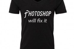 Herenshirt 'Photoshop will fix it'