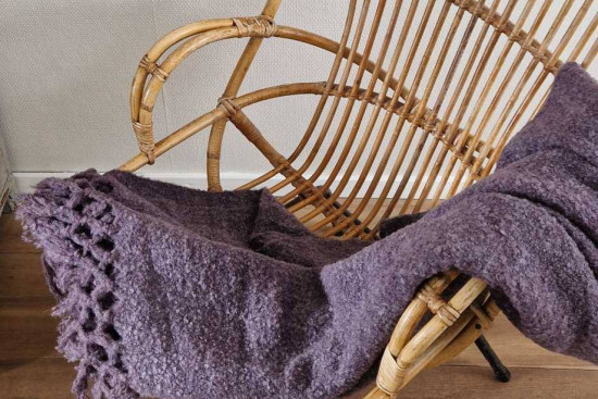 Imbarro plaid Sien purple Imbarro plaid Sien purple