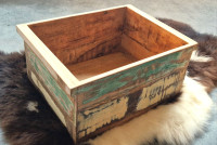 Houten kistje met kleurtjes