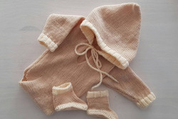 Newborn romper beige (nr7)