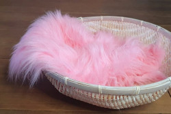 Layer faux fur roze