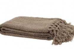 Imbarro plaid Sien taupe