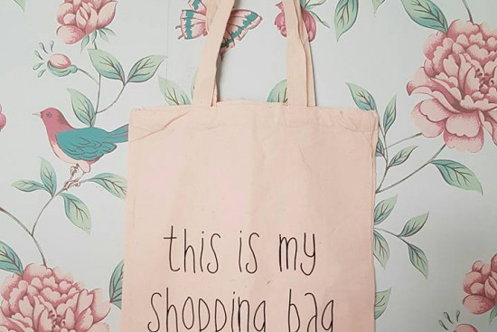 Linnen tas this is my shopping bag