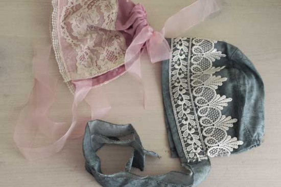 Bonnets lila of groen Bonnets lila of groen