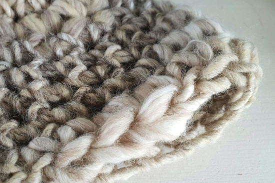 Mutsje gemaakt van luxe garen Mutsje gemaakt van luxe garen