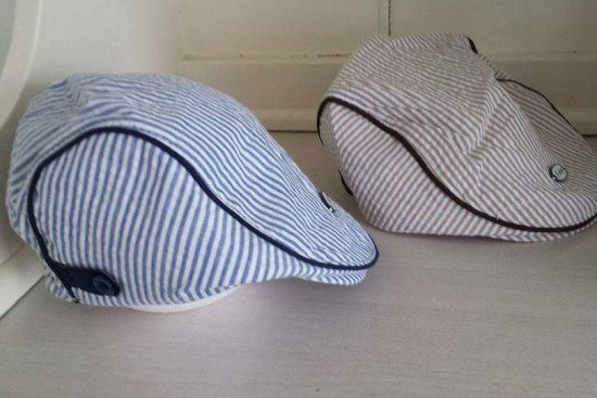 Flat cap beige of blauw