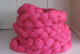 Newborn posing braid Hot pink