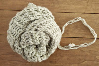 Set wrap met haarbandje zacht groen
