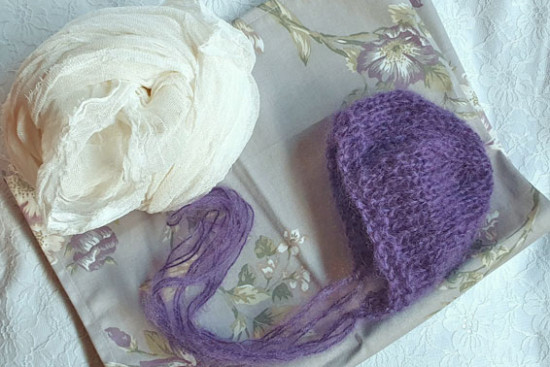 Layerset met bonnet,wrap en layer