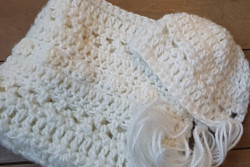 Set layer met bonnet wit