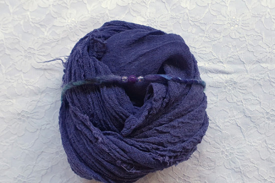 Set paarse wrap met bijpassend haarbandje Set paarse wrap met bijpassend haarbandje