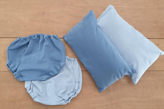 Setje met kussen Steve, verkrijgbaar in 2 kleuren Setje met kussen Steve, verkrijgbaar in 2 kleuren