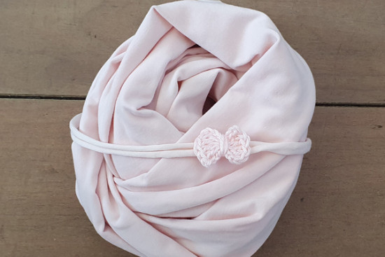 set wrap en haarbandje roze set wrap en haarbandje roze